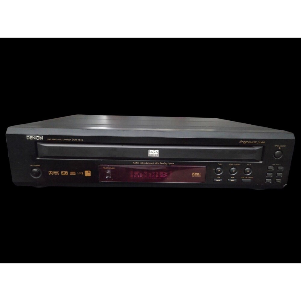 Denon DVM-1815 5-Disc Carousel Changer DVD CD Changer Player Works